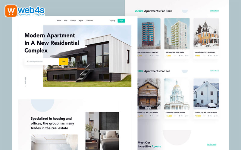 Tạo trang landing pages cho website bất động sản