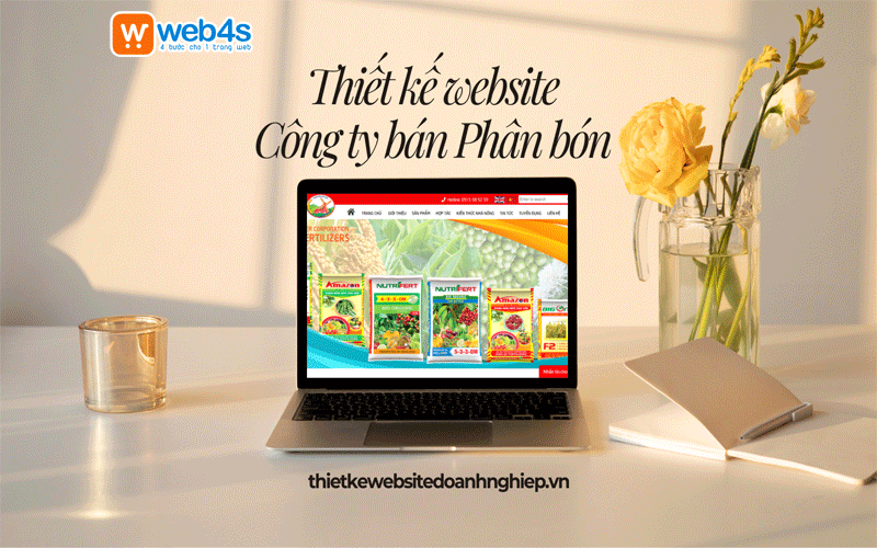 Dịch vụ Thiết kế website Công ty Bán Phân Bón trọn gói [Web4s]