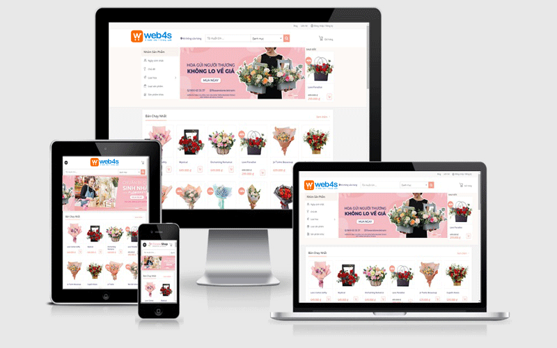 Lợi ích khi Thiết kế website Shop Hoa