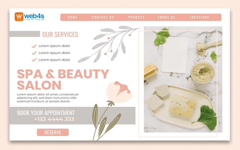 Module chính khi thiết kế website spa - thẩm mỹ viện