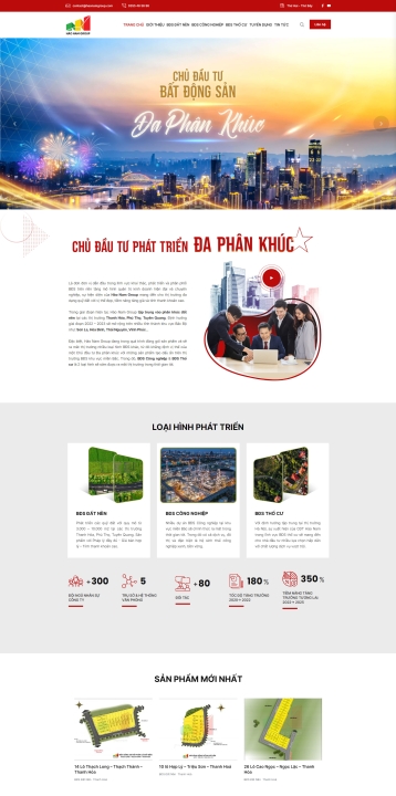Mẫu website bất động sản 4