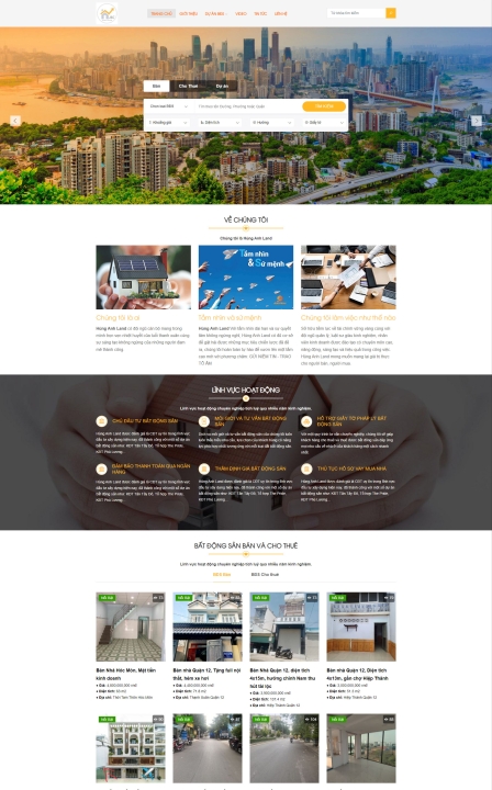 Mẫu website bất động sản 5
