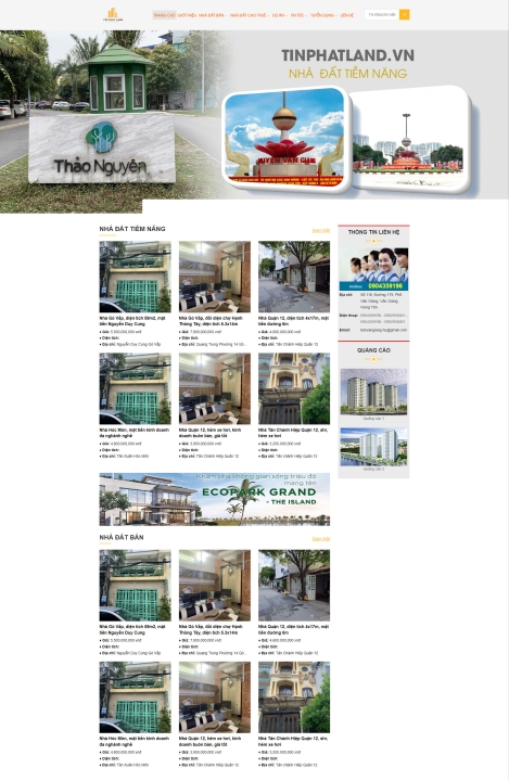 Mẫu website bất động sản 7