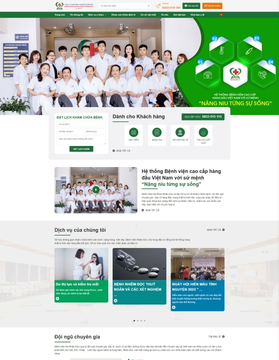 Mẫu website bệnh viện - phòng khám 4