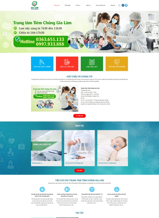 Mẫu website bệnh viện - phòng khám 2