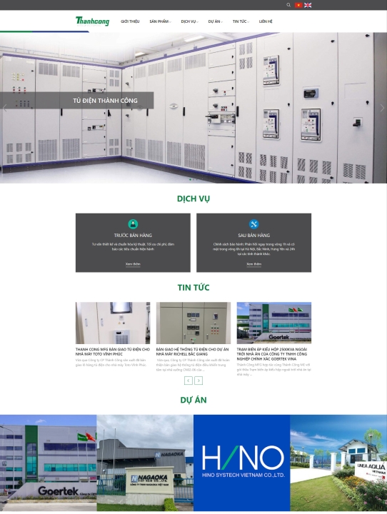 Mẫu website cơ khí 4