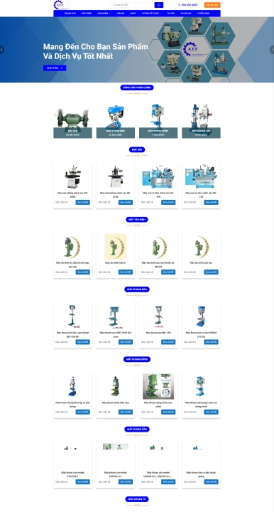 Mẫu website cơ khí 5