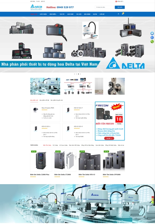 Mẫu website cơ khí 6