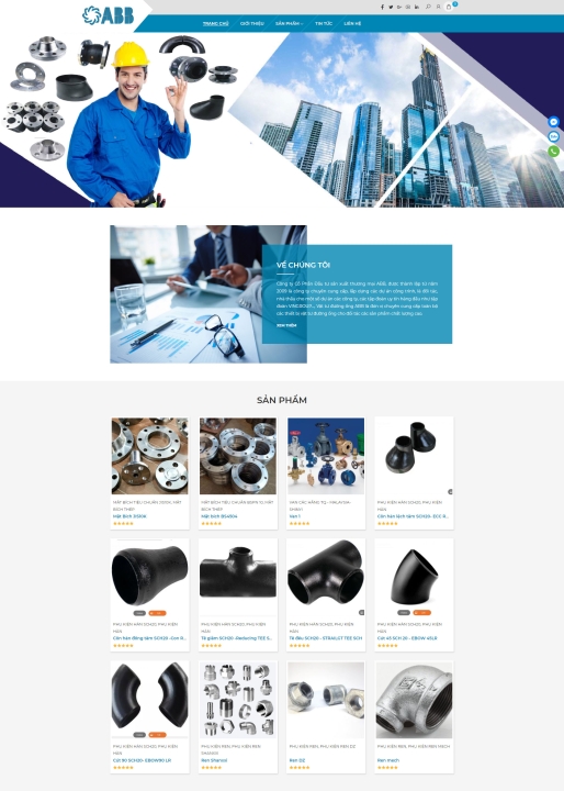 Mẫu website cơ khí 8