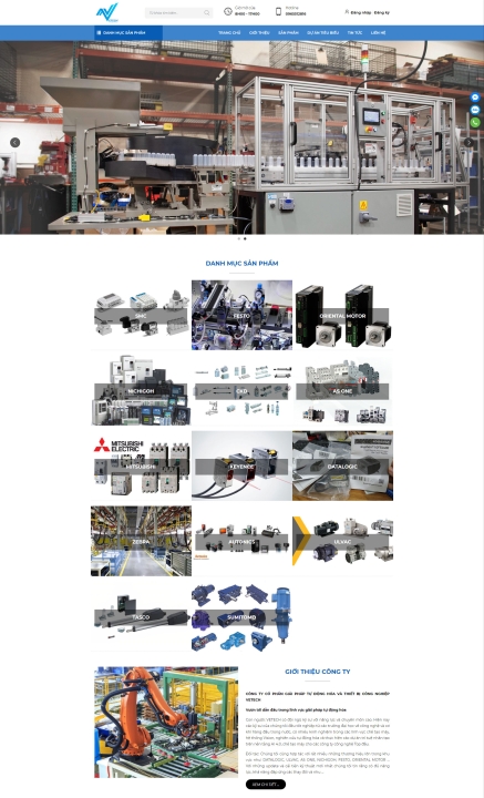 Mẫu website cơ khí 9