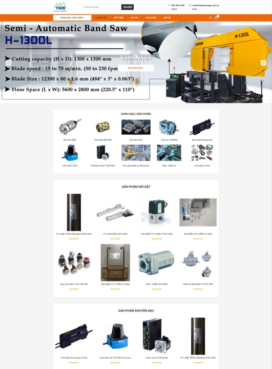 Mẫu website cơ khí 10