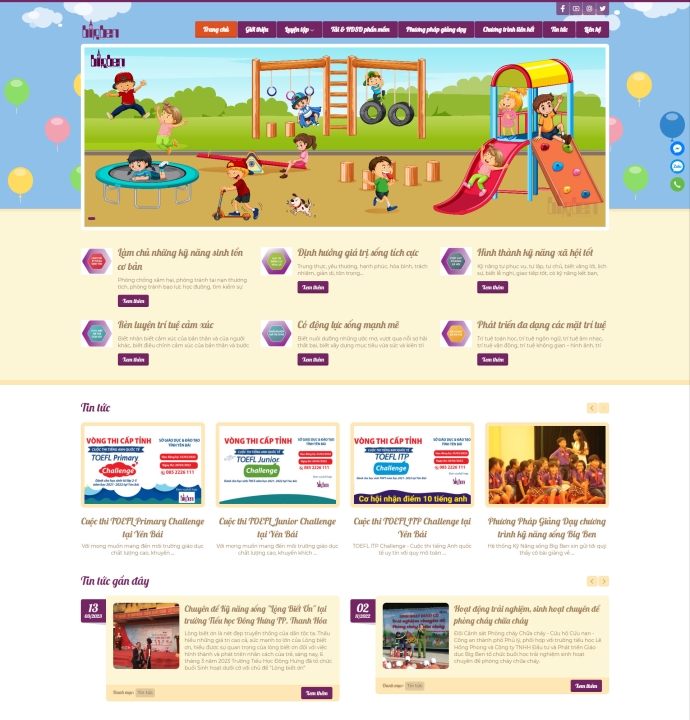 Mẫu website giáo dục - trường học 16