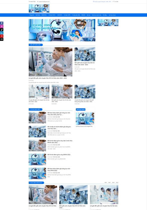 Mẫu website giáo dục- trường học 11