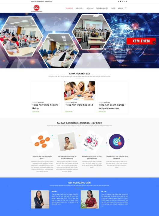 Mẫu website giáo dục - trường học 2