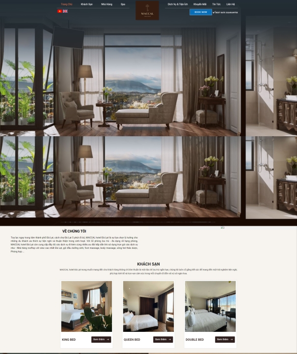 Mẫu website khách sạn 4