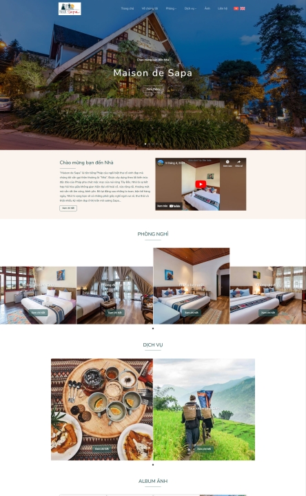 Mẫu website khách sạn 1