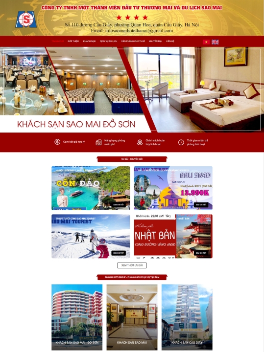 Mẫu website khách sạn 3