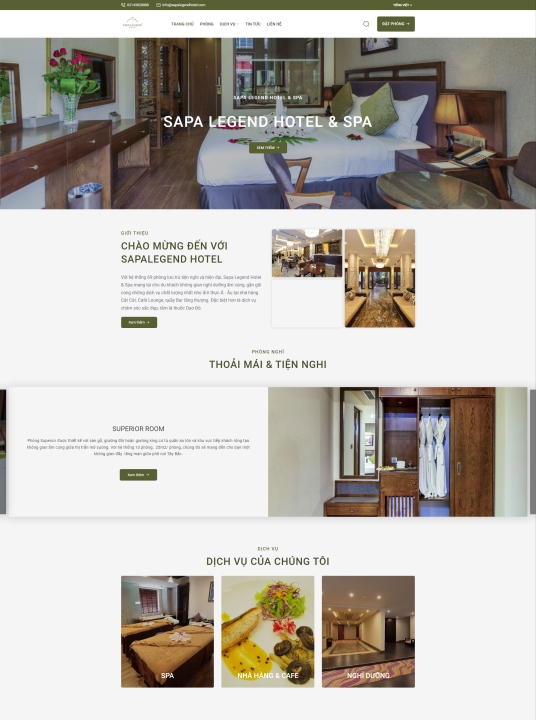 Mẫu website khách sạn 2