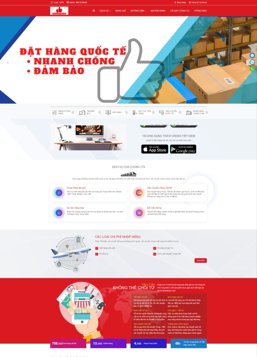 Mẫu website dịch vụ vận tải logistic 7