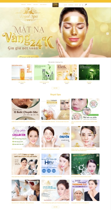 Mẫu website mỹ phẩm 4