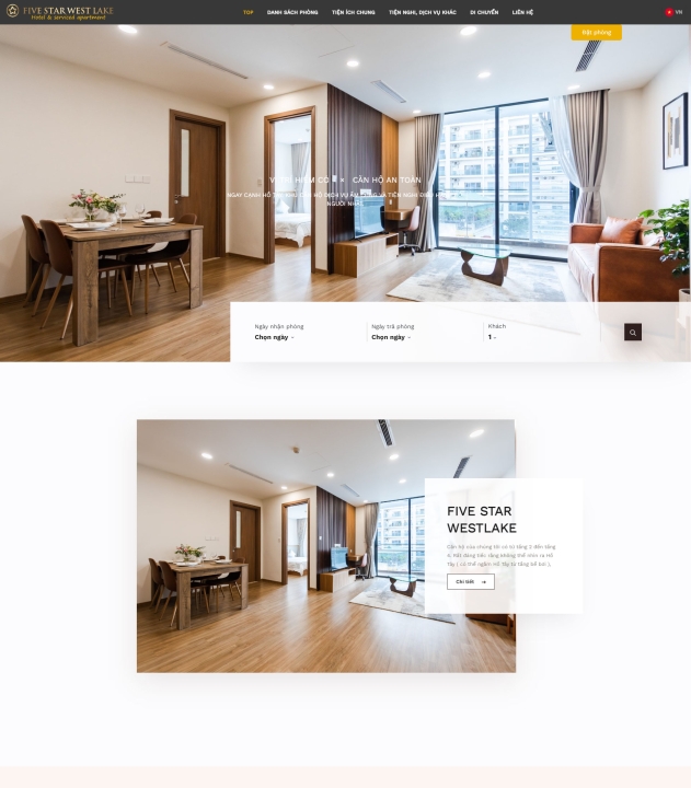 Mẫu website nội thất 3