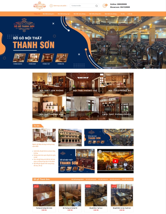 Mẫu website nội thất 4