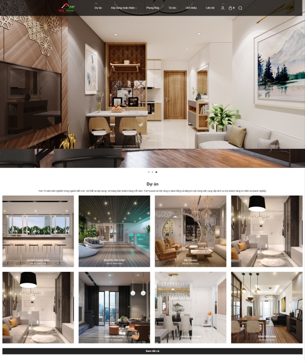 Mẫu website nội thất 5