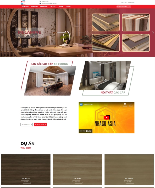 Mẫu website nội thất 7