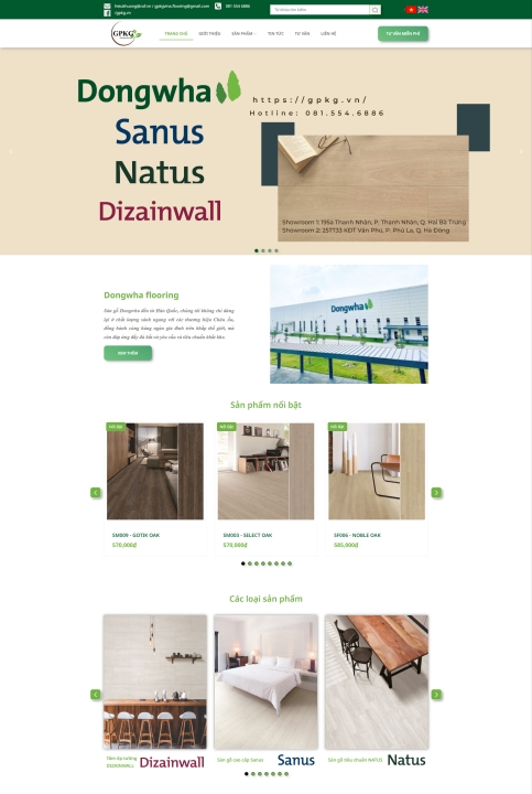 Mẫu website nội thất 8