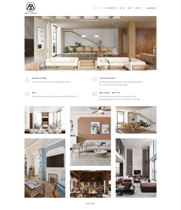 Mẫu website nội thất 10