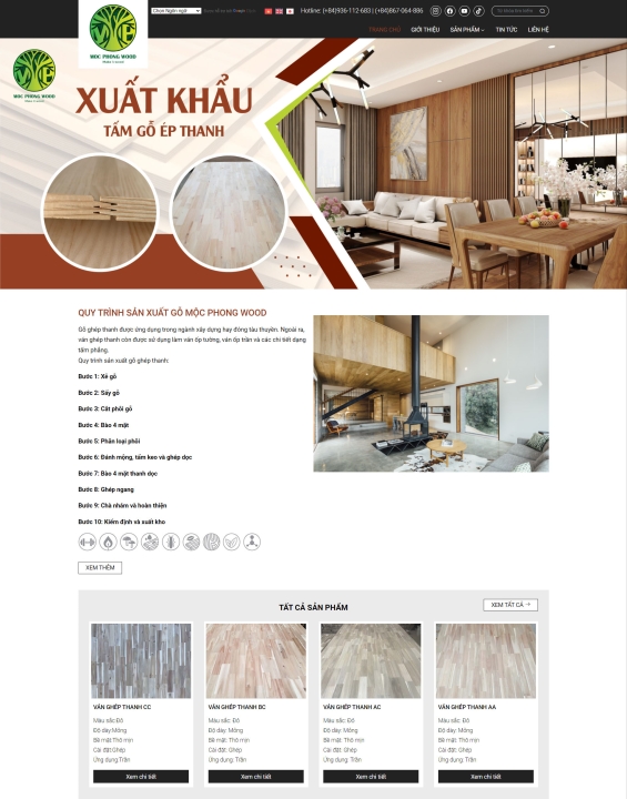 Mẫu website nội thất 11
