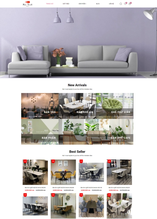 Mẫu website nội thất 12