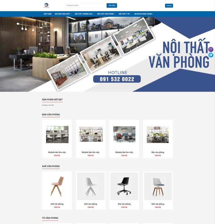 Mẫu website nội thất 13