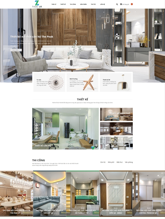 Mẫu website nội thất 14