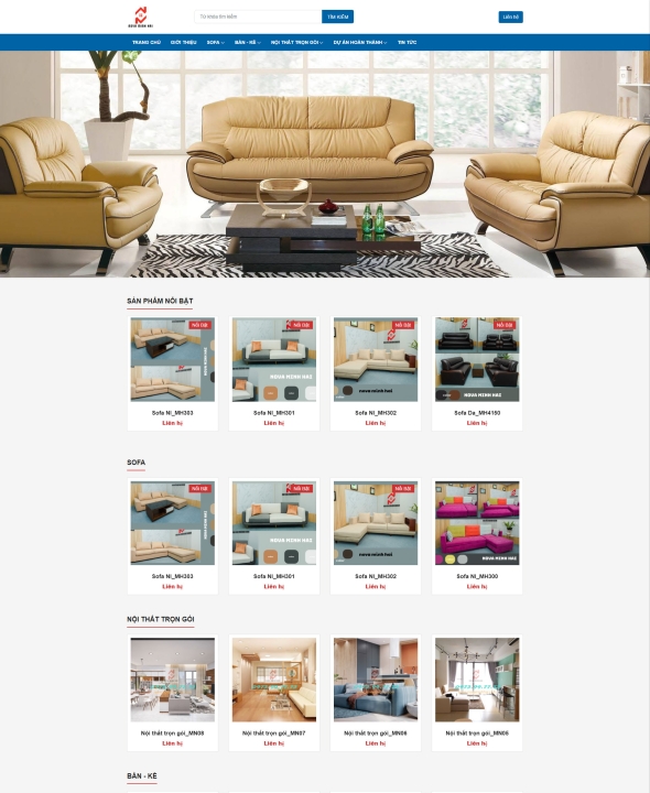 Mẫu website nội thất 15