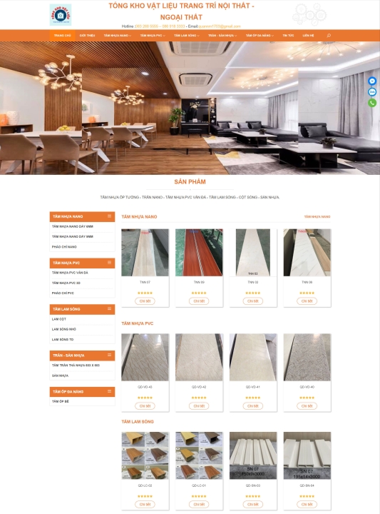 Mẫu website nội thất 17