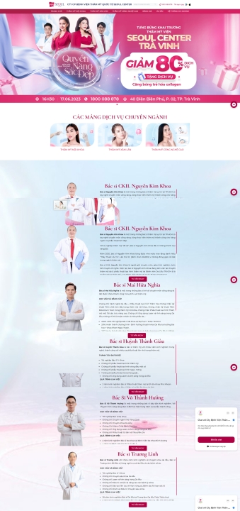 Mẫu website spa - Thẩm mỹ viện 6