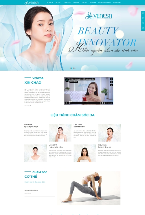 Mẫu website spa - Thẩm mỹ viện 7