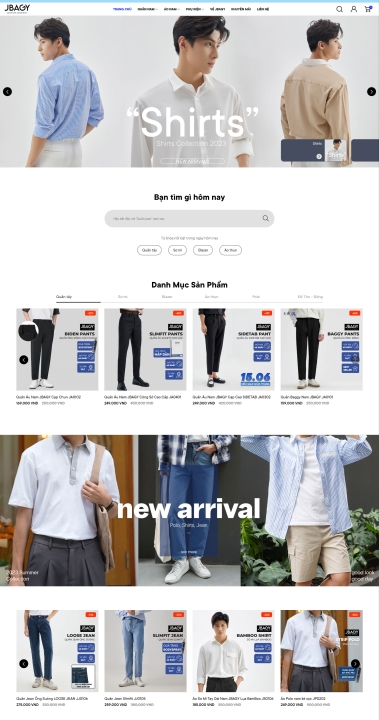 Mẫu website thời trang 6