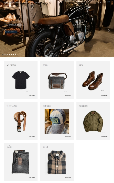 Mẫu website thời trang 1