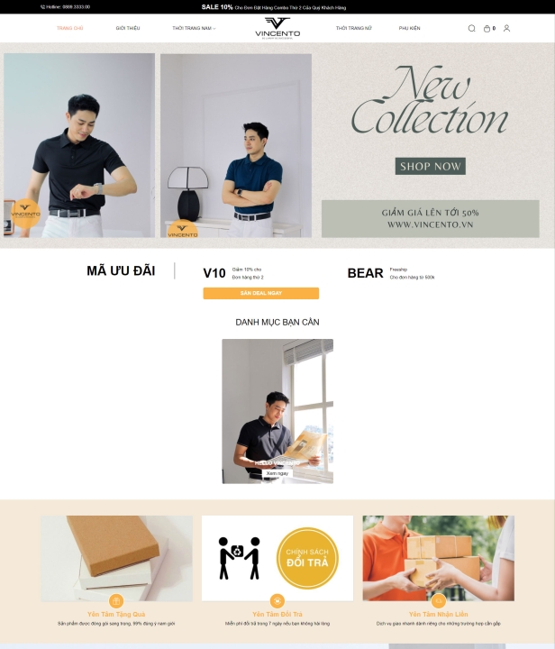 Mẫu website thời trang 3