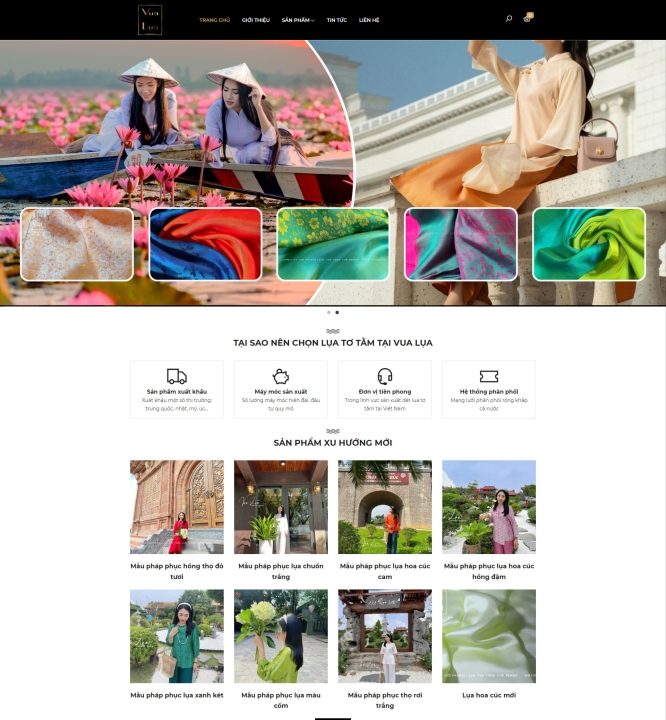 Mẫu website thời trang 2