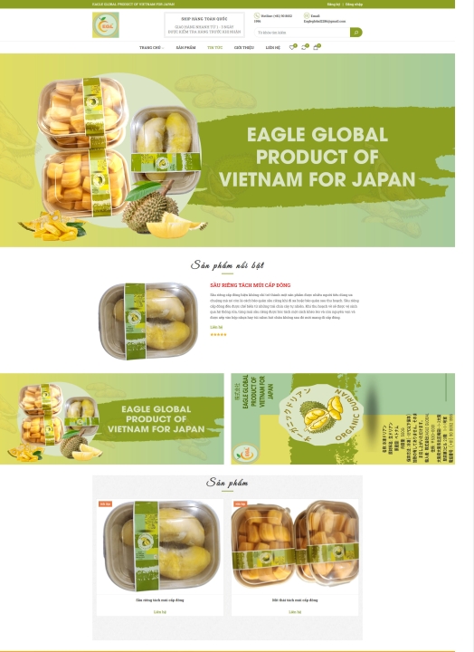 Mẫu website thực phẩm 7