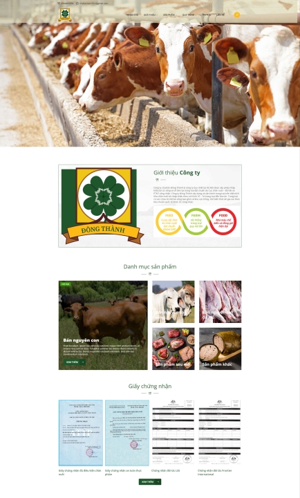 Mẫu website thực phẩm 5