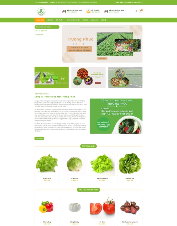 Mẫu website thực phẩm 6