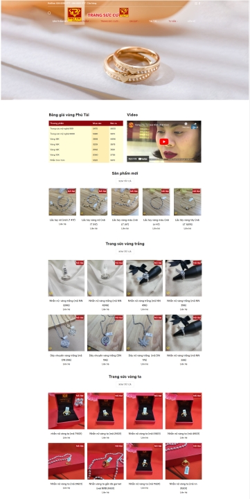 Mẫu website trang sức 5