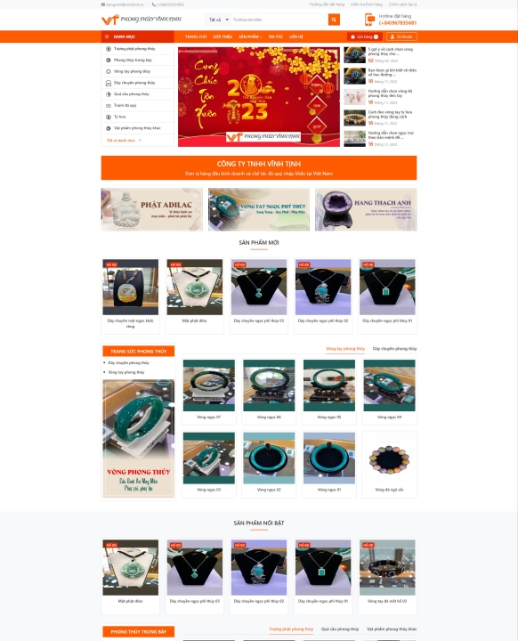 Mẫu website trang sức 6