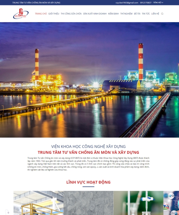 Mẫu website xây dựng 1