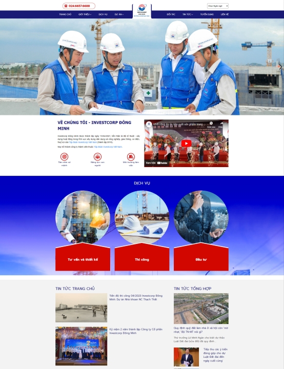 Mẫu website xây dựng 4
