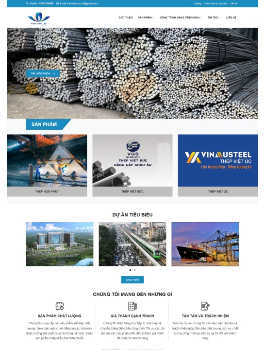 Mẫu website xây dựng 10